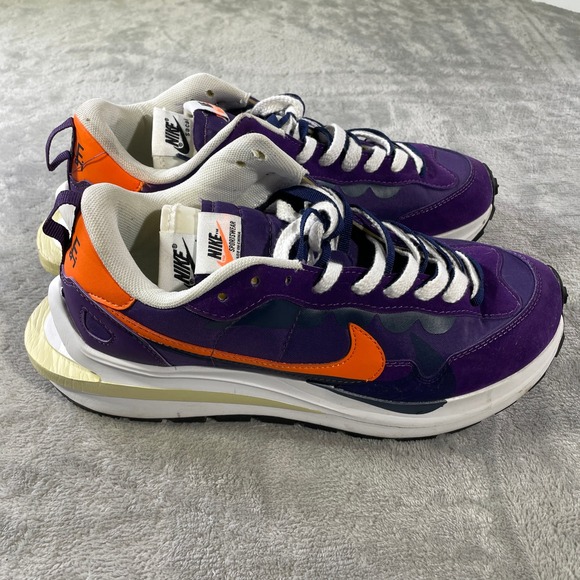 Nike Vaporwaffle Sacai Sneakers Mens 10 Dark Iris Purple Orange DD1875 500